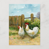 Vintage Barnyard Scene Briefkaart (Voorkant)