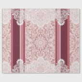 Vintage Barok Damast Cadeaupapier (Vlak)