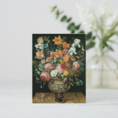 Vintage Barok Stilleven Bloemen in een Vaas (Staand voorkant)