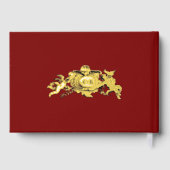 Vintage Baroque Rococo Cherubs Border Gastenboek (Achterkant)