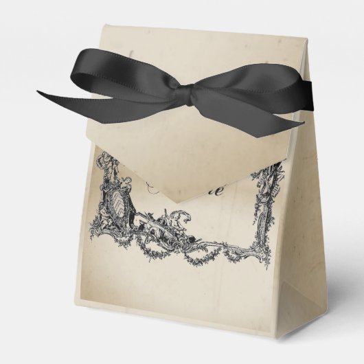 Vintage – Baroque – Shabby chic – Praliné Bedankdoosjes (Voorkant Zijde)