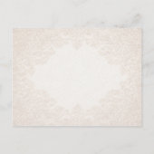 Vintage Baroque Wedding Details Enclosure Card Briefkaart (Achterkant)