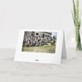 VINTAGE BASEBALL ART FOTO BOYS BASEBALL KINDEREN KAART (Achterkant)