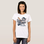 Vintage Baseball Mama Opgericht 2025 T-shirt (Voorkant volledig)
