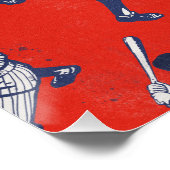 Vintage Baseball pattern Perfect Poster (Hoek)