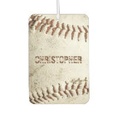 Vintage Baseball Personalized Luchtverfrisser (Voorkant)