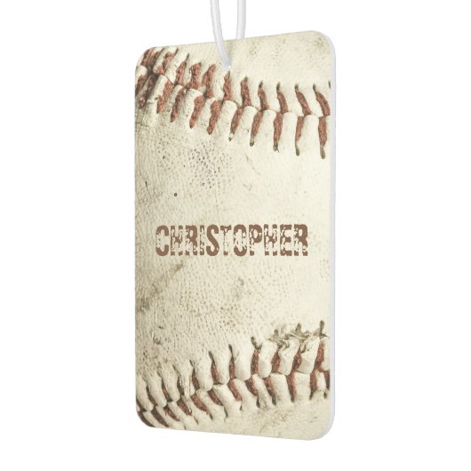 Vintage Baseball Personalized Luchtverfrisser (Links)