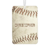Vintage Baseball Personalized Luchtverfrisser (Achterkant)