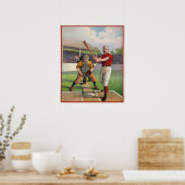 Vintage Baseball Players Poster (Keuken)