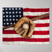 Vintage Baseball Poster (Voorkant)