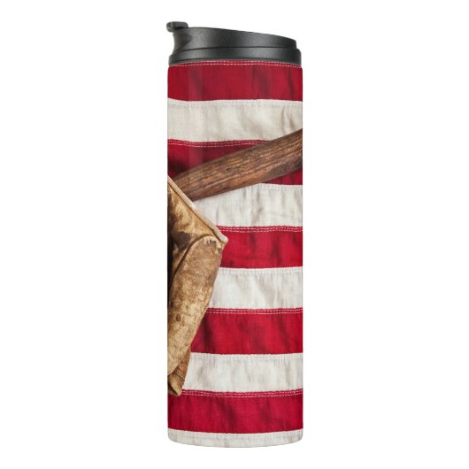 Vintage Baseball Thermosbeker (Geroteerd rechts)