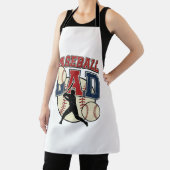 Vintage Baseball Vader Shirt Ontwerp_1 Schort (Insitu)