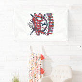 Vintage Baseball Vader Shirt Ontwerp_1 Spandoek (Insitu)