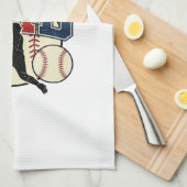 Vintage Baseball Vader Shirt Ontwerp_1 Theedoek (Quarter Fold)