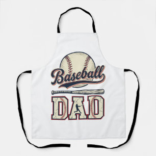 Vintage Baseball Vader Vector Shirt Ontwerp_1 Schort