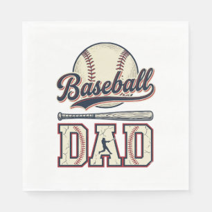 Vintage Baseball Vader Vector Shirt Ontwerp_1 Servet
