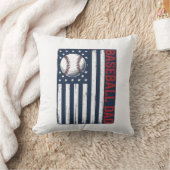 Vintage Baseball Vader Vlag Shirt Ontwerp_1 Kussen (Deken)