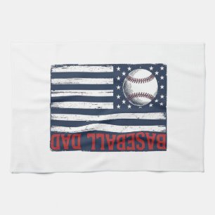 Vintage Baseball Vader Vlag Shirt Ontwerp_1 Theedoek