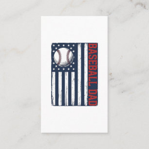 Vintage Baseball Vader Vlag Shirt Ontwerp_1 Visitekaartje
