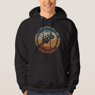 Vintage basgitaar kop voor bassist en bas hoodie