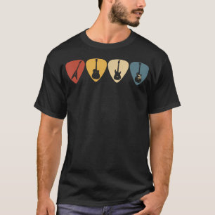 Vintage Basgitaar Plectrum T-shirt