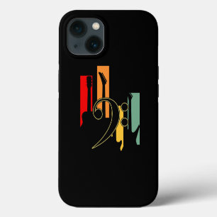 Vintage Basgitaarspelers Gitarist Muziek Liefhebbe iPhone 13 Hoesje