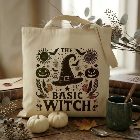 Vintage Basic Heks Herfst Markt Tas