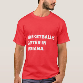 Vintage Basketbal is beter in Indiana Wit vet T-shirt