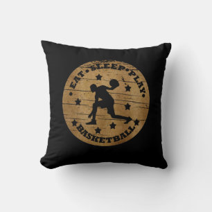 Vintage Basketbal Speler Kussen
