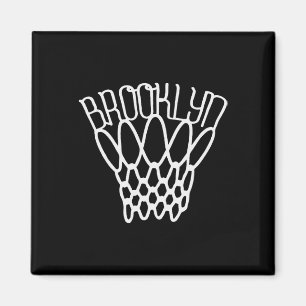 Vintage basketbalnet Brooklyn City New York spel Magneet