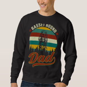 Vintage Basset Hond Dad Retro Dogs Dog papa Trui