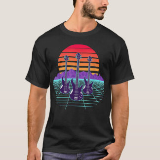 Vintage Bassist Speler, Basgitaar Gitarist Musicus T-shirt