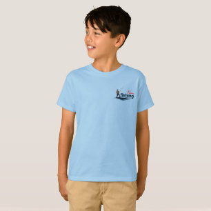 Vintage Bassvissen Grafische Kunst kinderen [Licht T-shirt
