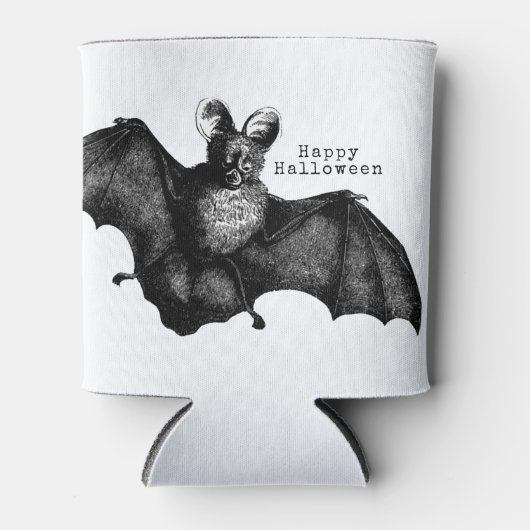 Vintage Bat Halloween Blikjeskoeler (Voorkant)