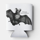 Vintage Bat Halloween Blikjeskoeler (Achterkant)