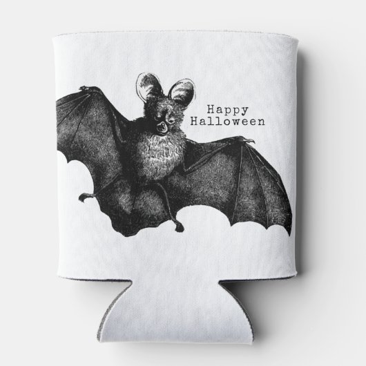 Vintage Bat Halloween Blikjeskoeler (Achterkant)