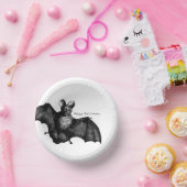 Vintage Bat Halloween Papieren Kommen (Feest)