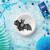 Vintage Bat Halloween Papieren Kommen (Feest)