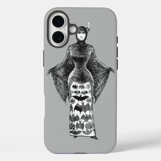 Vintage Bat Lady Case-Mate iPhone Case (Achterkant)