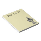 Vintage Bat Lady Notitieblok (Schuin)