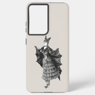 Vintage Bat Lady Samsung Galaxy Hoesje