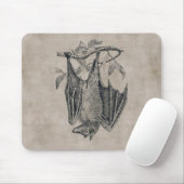 Vintage Bat Mousepad Muismat (Met muis)
