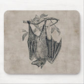 Vintage Bat Mousepad Muismat (Voorkant)
