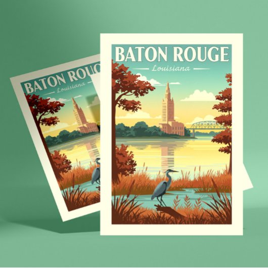 Vintage Baton Rouge Louisiana Briefkaart