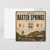 Vintage Baxter Springs Highway Heritage (Voorkant / Achterkant)