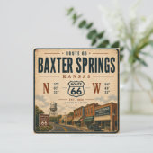 Vintage Baxter Springs Highway Heritage (Staand voorkant)