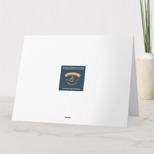 Vintage Beach Fun Kaart (Achterkant)