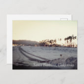 Vintage Beach Santa Barbara Briefkaart (Voorkant / Achterkant)