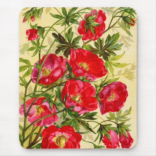 Vintage Beauties Floral Mousepad Muismat (Voorkant)