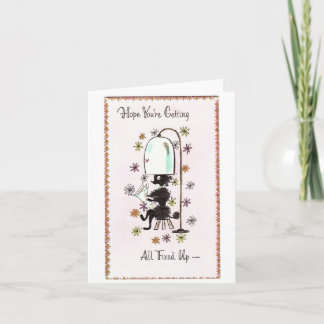 Vintage Beauty Shop Poodle Kaart